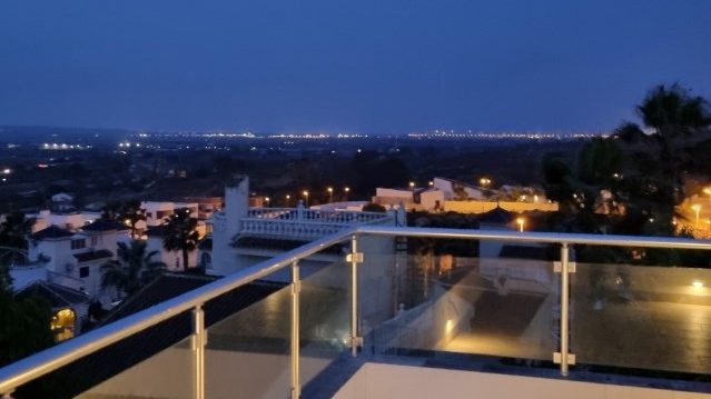 Aussicht Dachterrasse Nacht