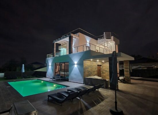 Villa at night